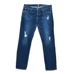 7 for all mankind josefina skinny boyfriend jeans - 27
